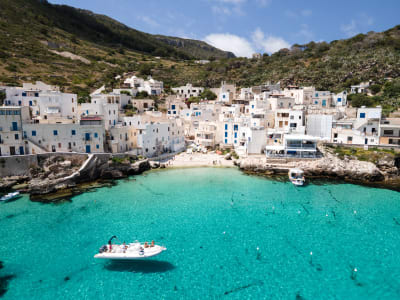 Excursión en barco a Favignana y Levanzo, Islas Egadas, Sicilia