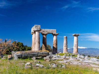 Visite privée en minibus de l'ancienne Corinthe au départ d'Athènes