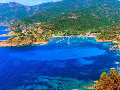 Excursión en barco a las calas de Piana y Scandola, salida de Porticcio