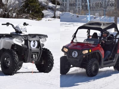 Conducción de quads y buggies sobre hielo en Tignes