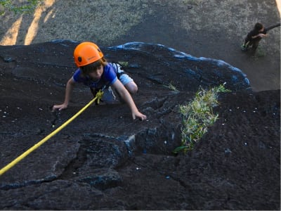 Rock climbing initiation in Réunion Island