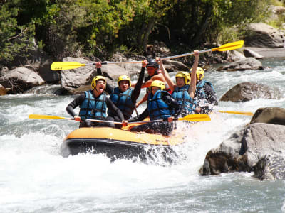 Rafting auf dem Fluss Ubaye bei Barcelonnette