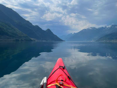 Guided Kayaking Excursion in Sørfjorden from Lofthus