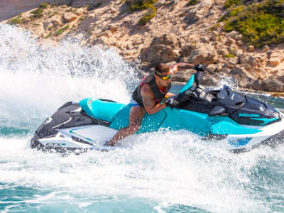 Excursion en jet ski à Cala Mondrago, Majorque