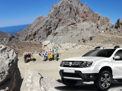 Geführte Jeep-Safari mit Selbstfahrer an der Südküste Kretas