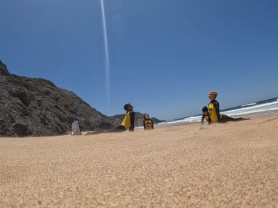 Group surf lessons at Praia de Carrapateira, near Sagres, Algarve
