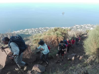 Sonnenuntergangswanderung auf Stromboli, Äolische Inseln