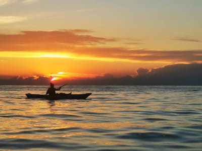 Sunset sea kayaking trip around Porec