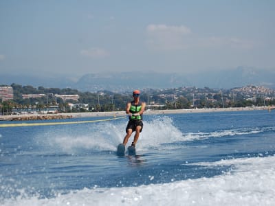 Water skiing in Angel's Bay, Villeneuve-Loubet