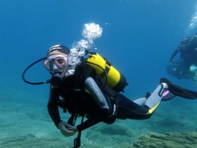 Formation de plongée sous-marine PADI à la plage de Mononaftis près d'Héraklion