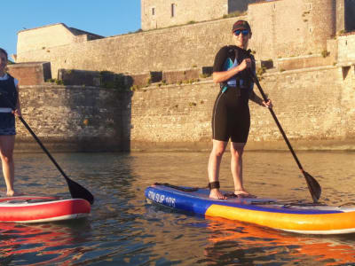 Guided stand up paddle rides on the Fouras coast, starting from Fouras