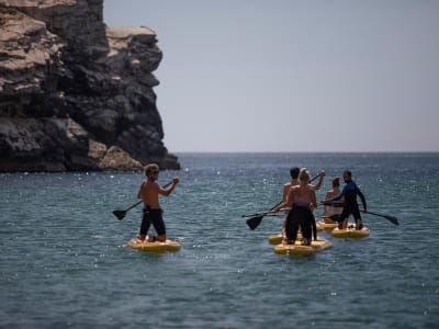 Guided Stand Up Paddle Tour along Amoreira Beach, near Lisbon