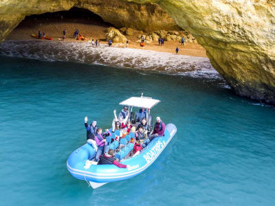 Speedboat tour through the Benagil Sea Caves, from Lagos