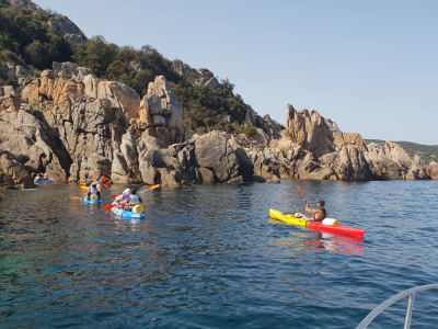 Sea kayaking excursion in the bay of Campomoro, near Propriano