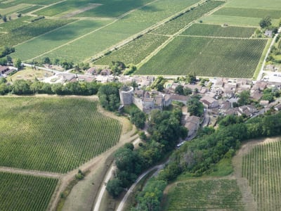 Survol des vignobles bordelais en ULM multiaxe depuis Bordeaux