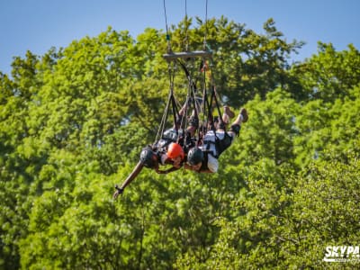 Giant Swing from the Souleuvre Viaduct, Normandy