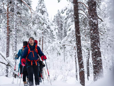 Snowshoe Hike with Train and Campfire from Raundalen in Voss