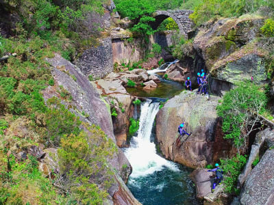 Canyoning excursion in Rio Laboreiro in Peneda-Gerês National Park from Castro Laboreiro