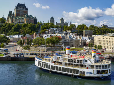 Excursión guiada a Quebec desde Montreal con crucero por el río San Lorenzo