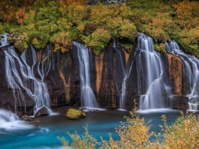 West Iceland bus tour to Hraunfossar Waterfalls from Reykjavik