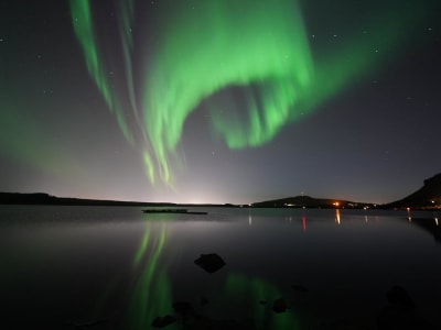 Excursion en minibus pour les aurores boréales, tout compris, depuis Reykjavik