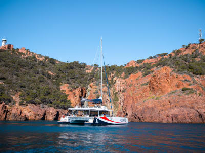 Croisière en catamaran à l’Île d’Or et Esterel depuis Saint-Raphaël