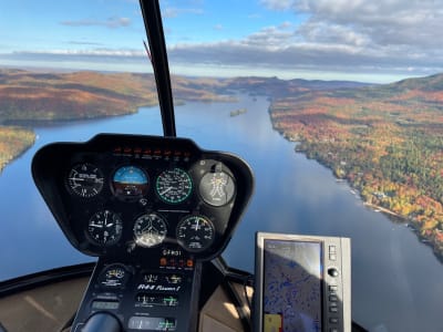 Helicopter Flight over the Laurentians from Mont-Tremblant, Quebec