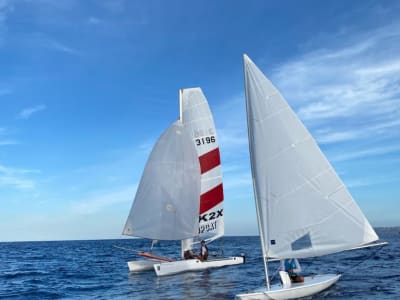 Cours de voile à Playa Es Pujols, Formentera