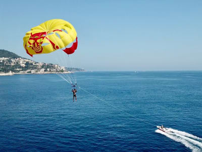 Parasailing in the Angels Bay, in Nice