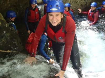 Randonnée dans les gorges en Écosse près de Fort William