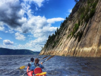 Sea kayaking in the Saguenay Fjord from Sainte-Rose-du-Nord