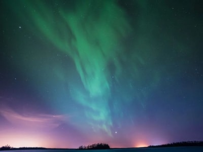 Persecución de auroras boreales en coche desde Luleå