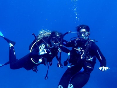 Rehabilitations-Tauchgang in der Blue Bay, Mauritius