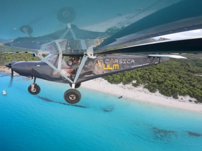 Multiaxis microlight flight in Corsica from Saint-Florent