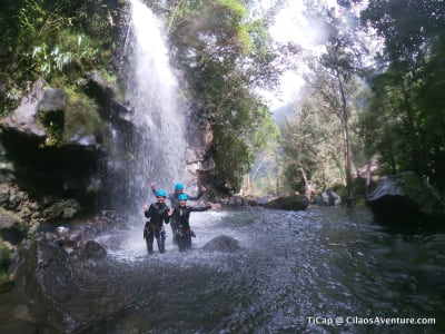 Canyon de Ti Cap dans la rivière Langevin, La Réunion