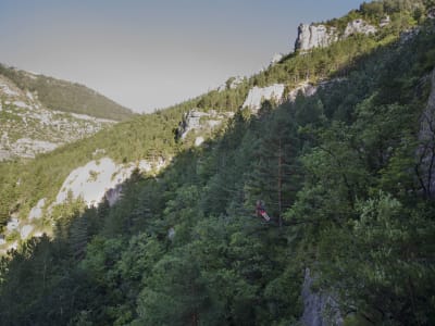 Vía ferrata de la Canourgue desde Saint Enimie