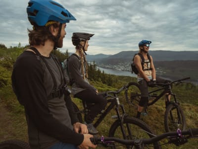 Excursión en bicicleta de montaña por la ciudad y el campo, Salzburgo, Austria