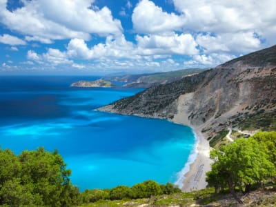 Plage de Myrtos et expérience culinaire à la campagne en Céphalonie