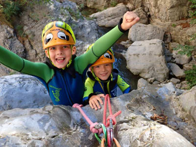 Canyoning en familia cerca de Tignale, en el Lago de Garda