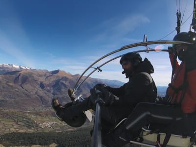 Summer Tandem Paratrike Flights over Benasque Valley, in the Spanish Pyrenees