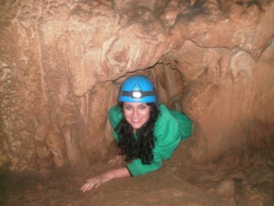 Espeleología de la Cueva de Pando en Ribadesella