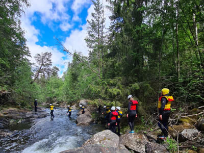 Barranquismo en el río Sjoa desde Nedre Heidal, Innlandet