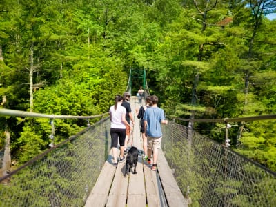 Senderismo en el cañón de Sainte-Anne, cerca de Quebec