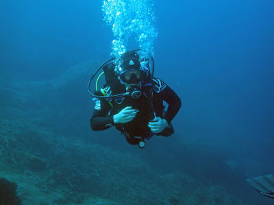 Volcano Dive from Caldera Beach in Santorini