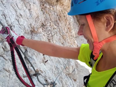 Full-day intermediate Via Ferrata Cima Capi above Lake Garda