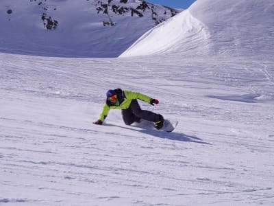 Backcountry snowboarding in Val Thorens, Les 3 Vallées