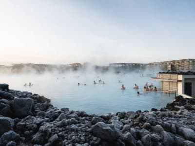 Circuit touristique en bus du Cercle d'or et du Lagon bleu au départ de Reykjavik, Islande