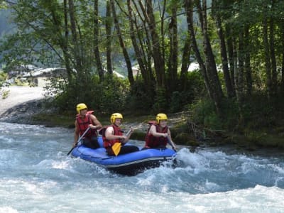 Mini-rafting down the Giffre at Samoëns