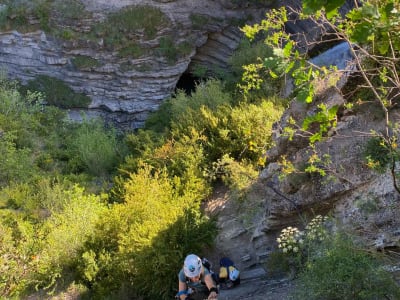 Via Ferrata Cascada del Sorrosal nivel K3 en Broto (Huesca), Pirineo Aragonés