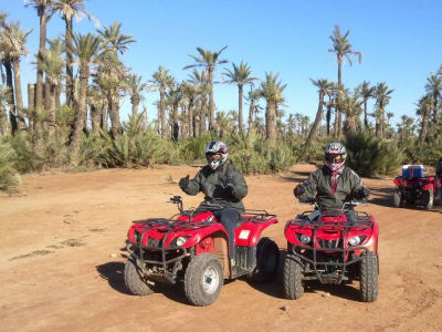 Quad et promenade en chameau au coucher du soleil à Marrakech